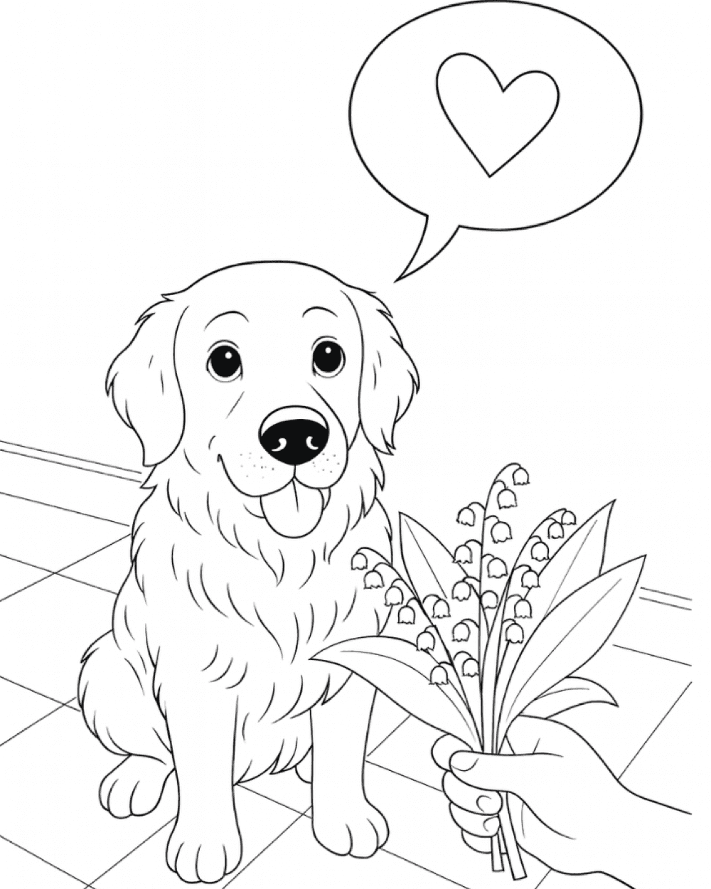 Page de coloriage issue de Regard de filou